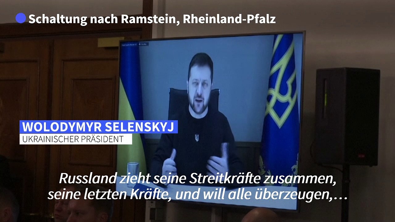 Selenskyj: Feilschen Sie nicht über die Zahl der Panzer