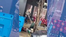 Comerciante joga água em moradora de rua que estava em frente de sua loja e vai preso