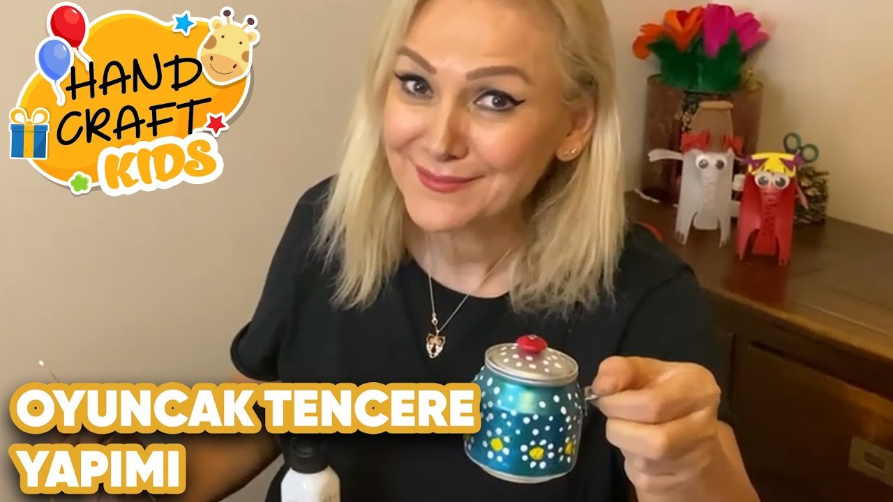 Kola Kutusundan Oyuncak Tencere Yapımı - How to make toy pot from cola can? | HandcraftKids