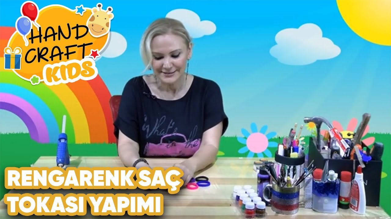 Rengarenk Saç Tokası Yapımı | Handcraft TV Kids