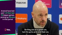 'Arsenal deserve to be top of the league!' - Ten Hag