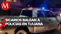 Grupo armado dispara contra policías en Tijuana, uno resultó herido