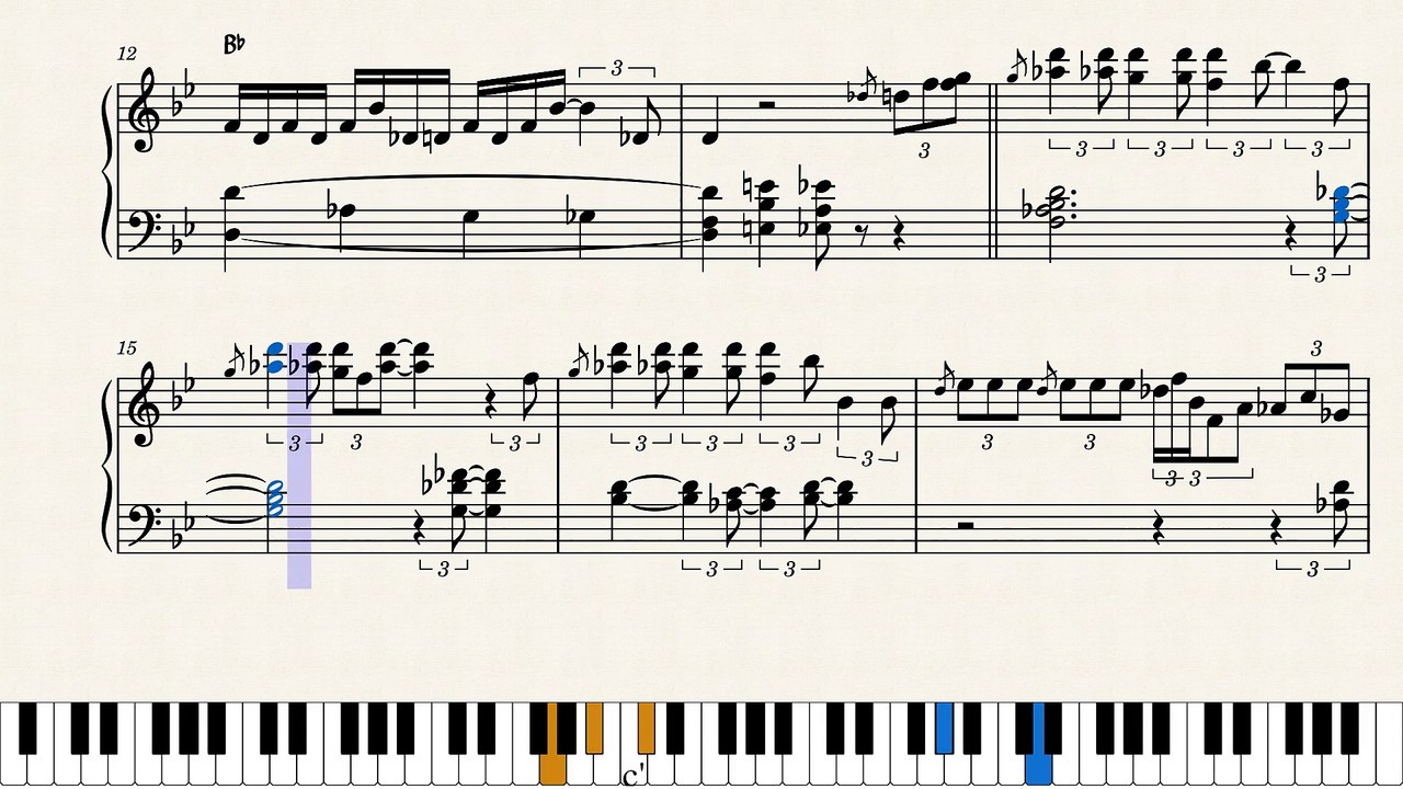 Nat King Cole - Easy Listenin' Blues (piano sheet music)