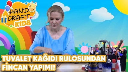 Tuvalet Kağıdı Rulosundan Fincan Yapımı - How to make cup from toilet roll? | Handcraft TV Kids
