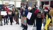 Greta Thunberg e outras ativistas protestam em Davos