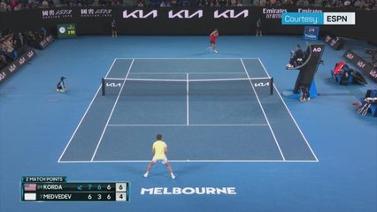 Korda stuns Medvedev in straight sets