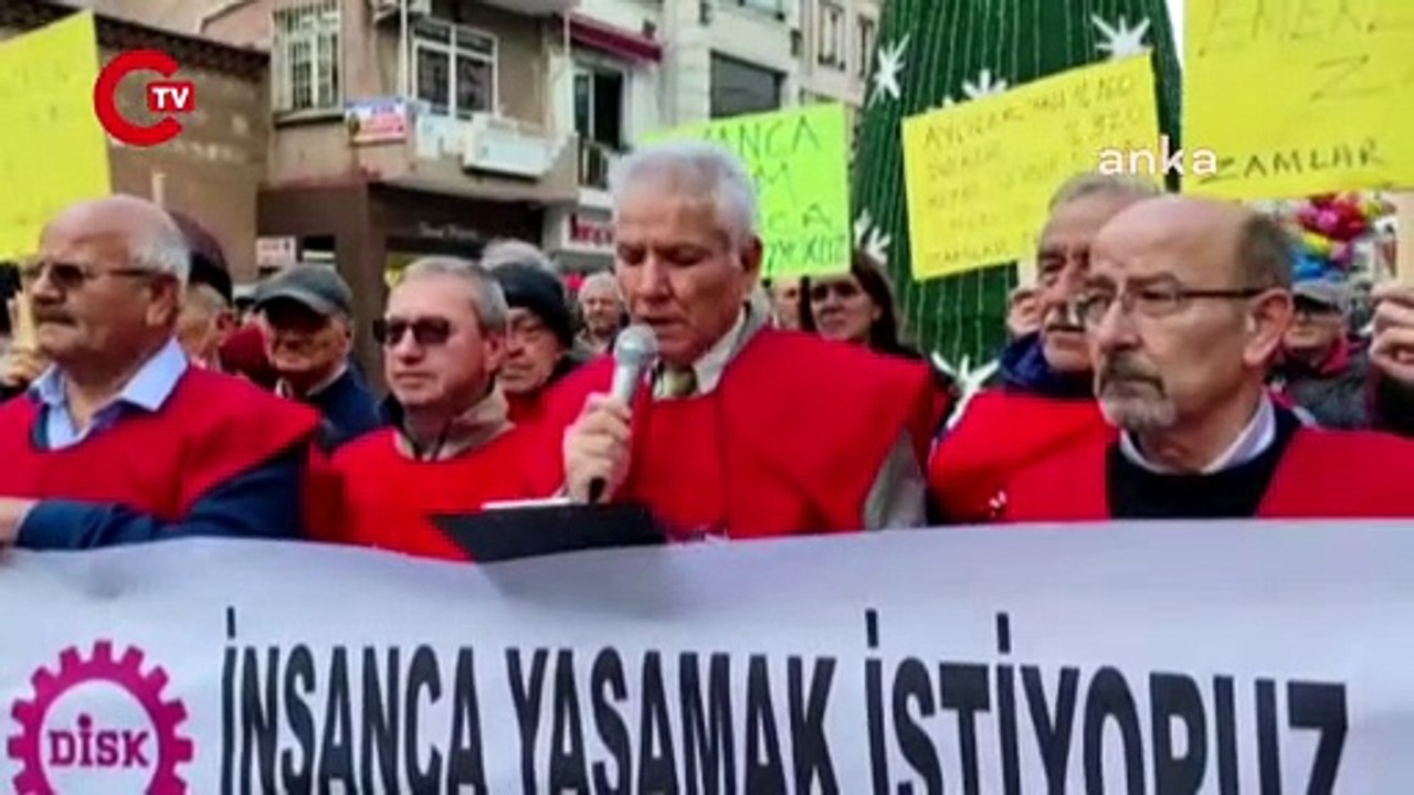 Edirne'de emekliler fatura yaktı