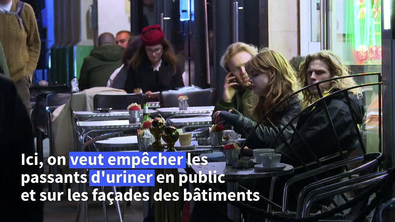 Un quartier branché de Londres introduit une peinture "anti-pipi" qui éclabousse