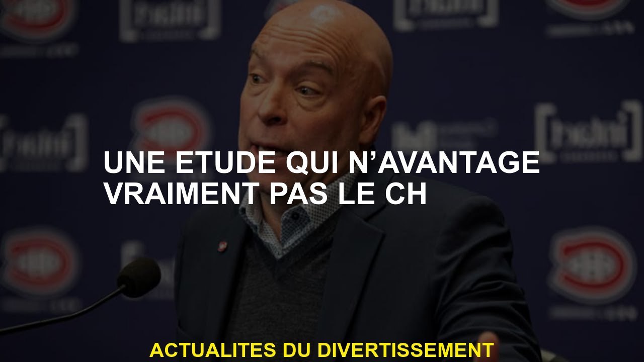 Une étude qui n'a vraiment pas de ch