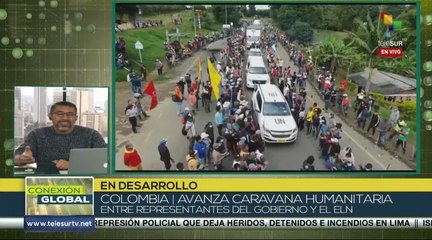 Caravana humanitaria recoge solicitudes de los colombianos