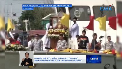 Imahen ng Sto. Niño, iprinusisyon bago ang Dinagyang festival ngayong weekend | Saksi