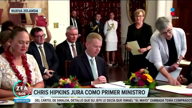 Chris Hipkins jura como primer ministro de Nueva Zelanda