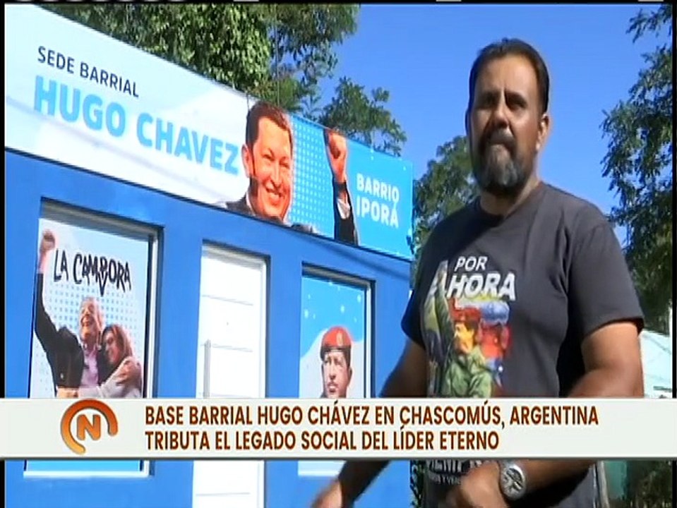 Argentina | En Chascomús, barrio Iporá está presente el legado del comandante eterno Hugo Chávez