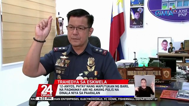 12-anyos, patay nang maputukan ng baril na pagmamay-ari ng amang pulis na dinala niya sa paaralan | 24 Oras