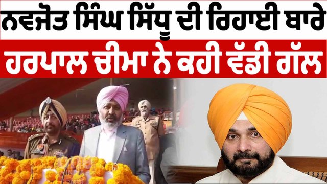 ਨਵਜੋਤ ਸਿੱਧੂ ਦੀ ਰਿਹਾਈ 'ਤੇ ਬੋਲੇ ਹਰਪਾਲ ਚੀਮਾ | Harpal Cheema On Navjot Sidhu | OneIndia Punjabi