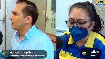 Manuel Urdapilleta, Aspirante a Rey del Carnaval de Veracruz