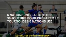 6 nations -20 - La liste des 36 joueurs pour préparer le tournoi des 6 nations U20