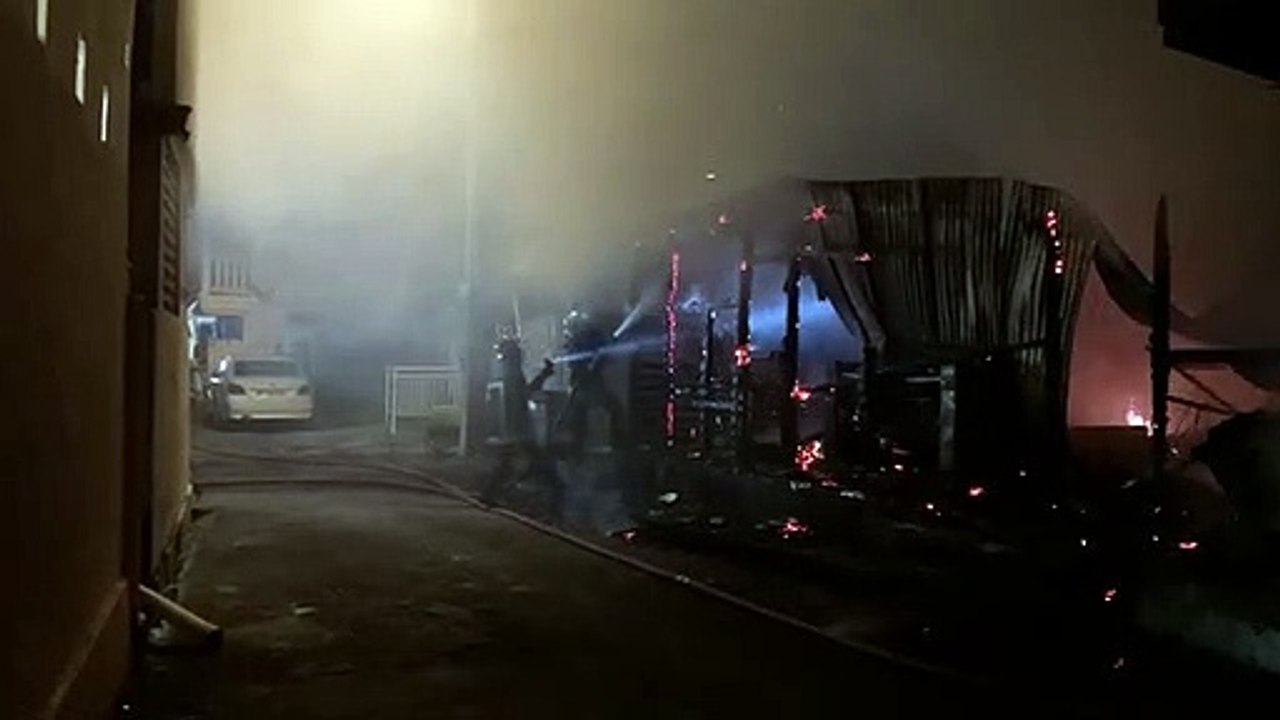 Incendie laverie Anses d'Arlet