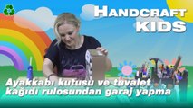 Ayakkabı kutusu ve tuvalet kağıdı rulosundan garaj yapma - Handcraft TV Kids