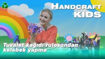 Tuvalet kağıdı rulosundan kelebek yapma - Handcraft TV Kids