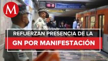 SSC realizará un dispositivo de seguridad en marcha contra la presencia de la GN en metro de la CdMx