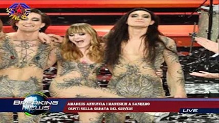 Скачать видео: Amadeus annuncia i Maneskin a Sanremo  ospiti nella serata del giovedì