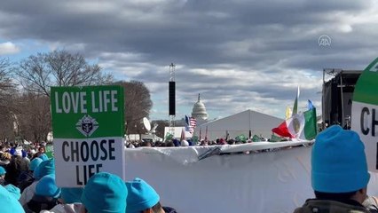 WASHİNGTON - Kürtaj karşıtı protesto yürüyüşü gerçekleştirildi