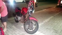Motociclista fica ferido em colisão na Rua Jacarezinho