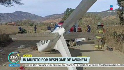 Desplome de avioneta en Jalisco deja un muerto