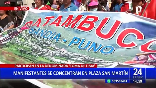 Toma de Lima : Así van las manifestaciones en la capital
