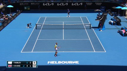 Un Rublev - Evans à sens unique : revivez les temps forts en vidéo