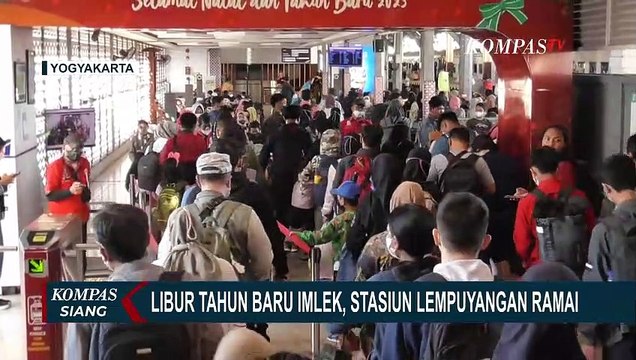 Libur Tahun Baru Imlek, Stasiun Lempuyangan Yogyakarta Padat