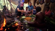 Eating with the Tree People of Papua, Indonesia!! (Raw Clip with the Korowai Tribe)