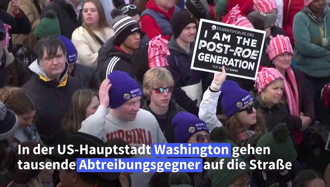 Abtreibungsgegner machen in Washington mobil