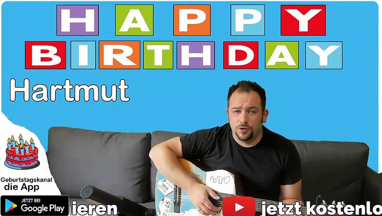 Happy Birthday, Hartmut! Geburtstagsgrüße an Hartmut