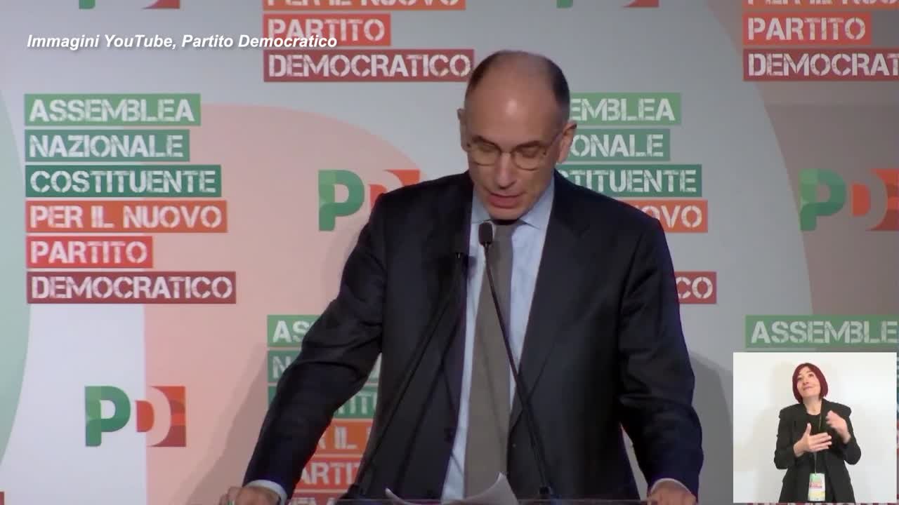 Letta: "Fondamentale approvare il Manifesto, e' la base del nuovo Pd"
