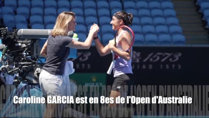 Open d'Australie 2023 - Caroline Garcia : "J'étais inquiète et je crois que dans ma box, ils étaient inquiets aussi !"