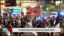 Miraflores: se registran enfrentamientos entre manifestantes y la policía