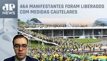 Alexandre de Moraes mantém 942 presos previamente por ataques em Brasília; Vilela analisa