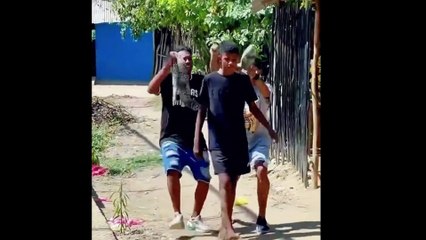 Prank with a Giant Snake 🐍