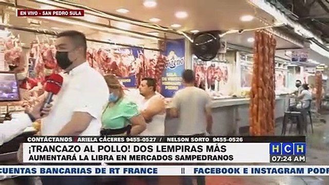 ¡Nuevo trancazo al bolsillo! Dos lempiras más aumentará la libra de pollo en mercados sampedranos