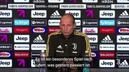 Allegri vor Atalanta: "Ist ein besonderes Spiel"