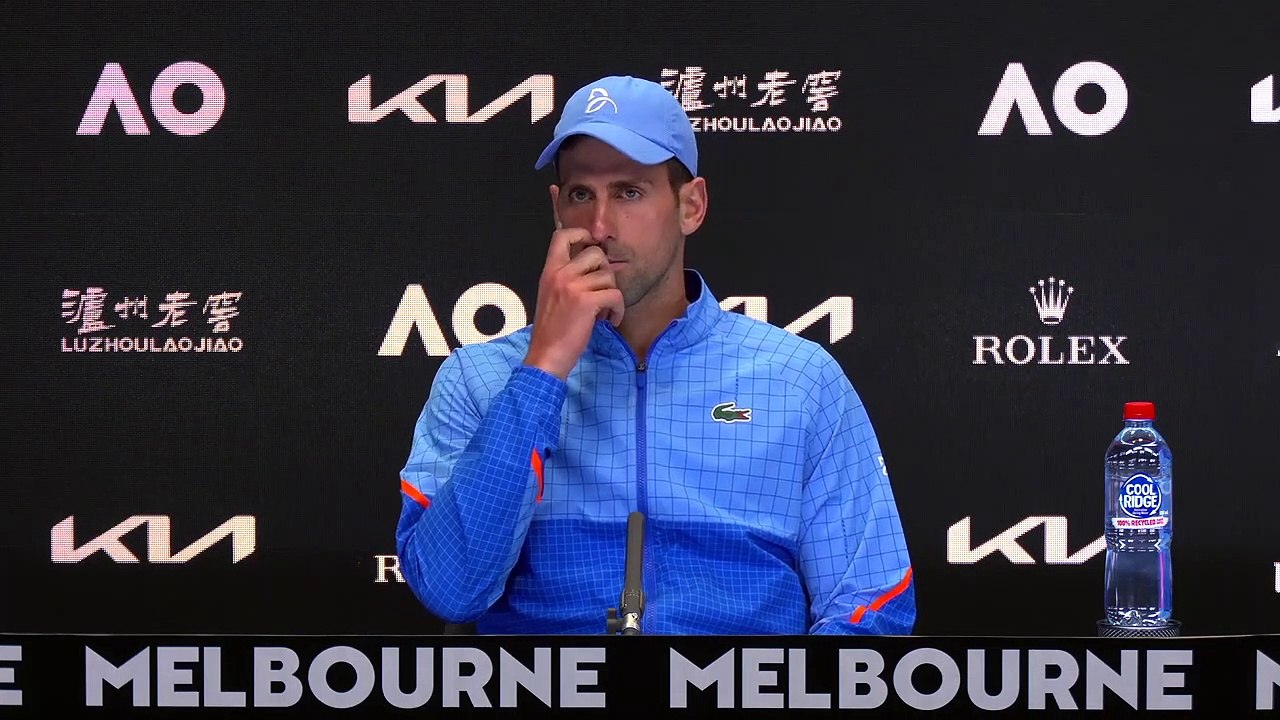 Open d'Australie 2023 - Novak Djokovic : "Well, I did not want to pull out for the tournament because I wanted to see how it's going to feel on the court"