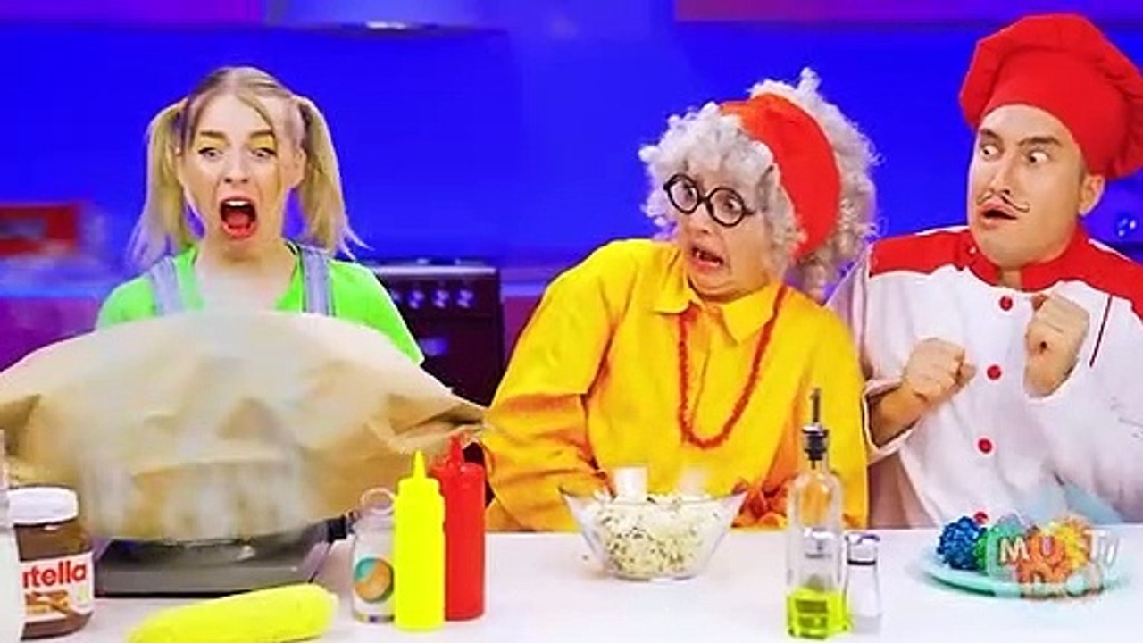 Me vs Grandma Cooking Challenge #5 _ Simple Secret Kitchen Hacks and Tools by Multi DO Challenge