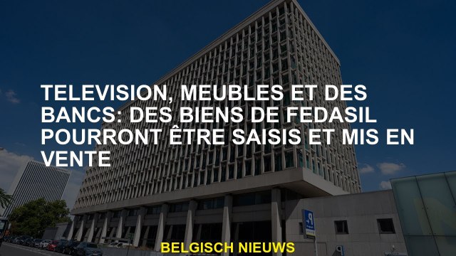 Télévision, meubles et bancs: les produits Fedasil peuvent être saisis et vendus