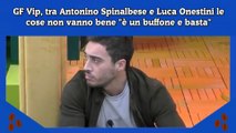 GF Vip, tra Antonino Spinalbese e Luca Onestini le cose non vanno bene è un buffone e basta