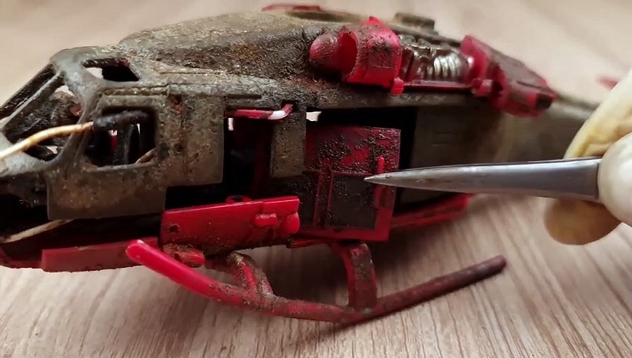 The Full Restoration of a Rusted Destroyed Helicopter