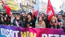 Réforme des retraites : soutenues par LFI, les organisations de jeunesse manifestent à Paris