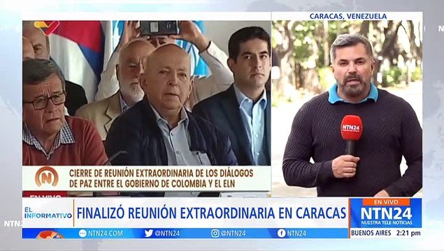 Gobierno colombiano y ELN finalizan su primer ciclo de negociaciones en Venezuela