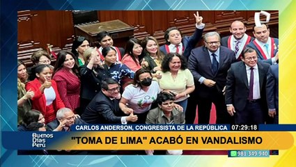 Anderson hace mea culpa: "La ciudadanía nos vacó, para mí el Congreso ya terminó"